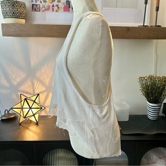 Tricot Alexander Wang Womens Sheer Raceback Knit Tank Top - Picture 4 of 9